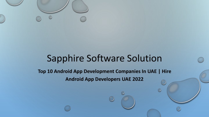 sapphire software solution