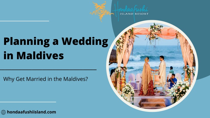 planning a wedding in maldives