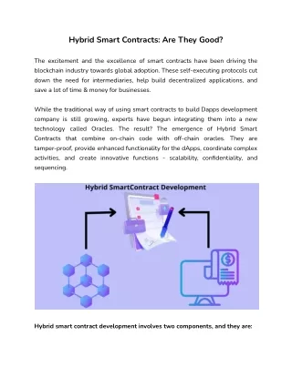 hybrid smart contracts are they good
