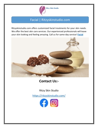 Facial | Ritzyskinstudio.com