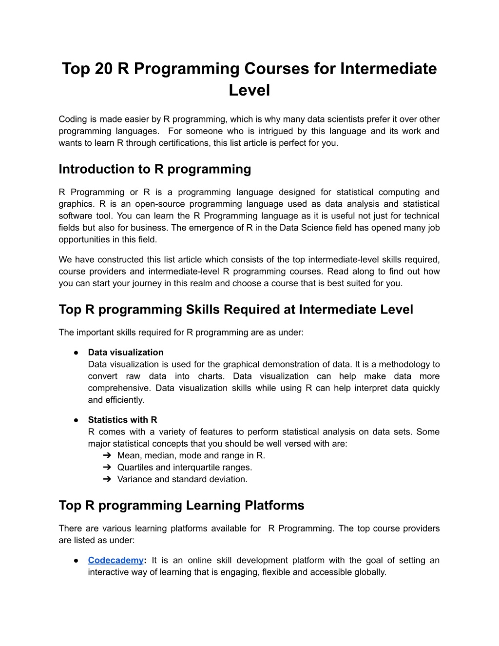 PPT - R programming- Intermediate Level PowerPoint Presentation, free ...