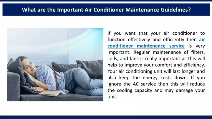 what are the important air conditioner