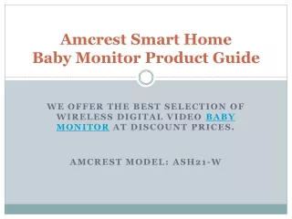 Amcrest Smart Home baby Monitor