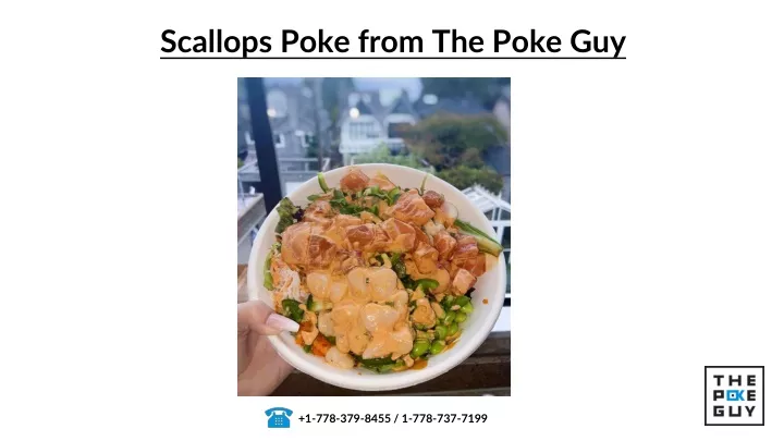 scallops poke from the poke guy