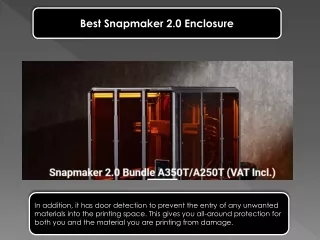 best snapmaker 2 0 enclosure