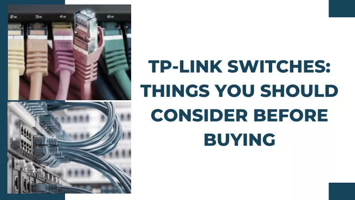 tp link switches things you should consider