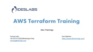 aws terraform training