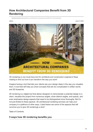 how architectural companies benefit from