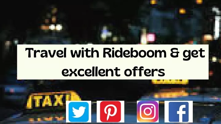 travel with rideboom get excellent offers