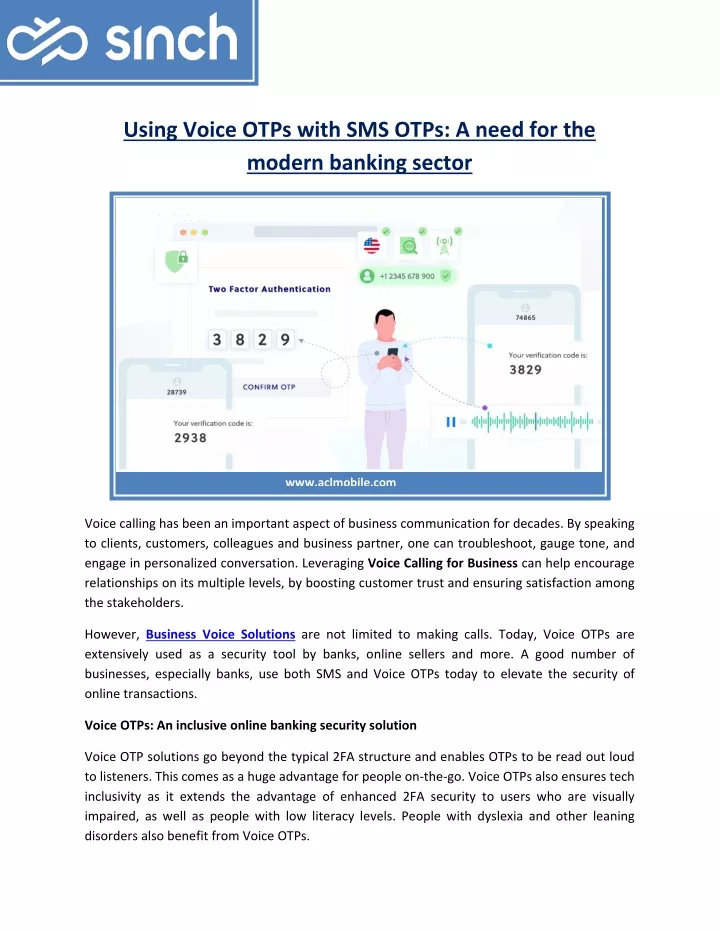 using voice otps with sms otps a need