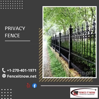 Order Privacy Fence in Louisville KY at Fence It Now