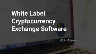 white label cryptocurrency exchange software