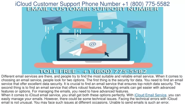 icloud customer support phone number 1 800 775 5582