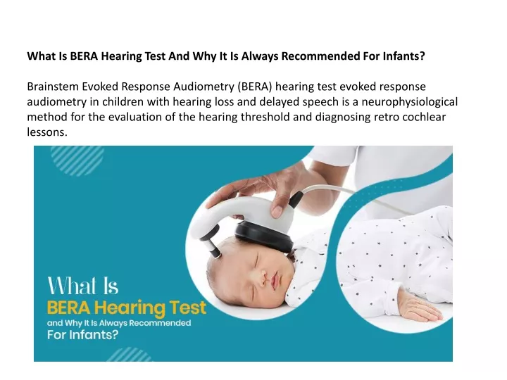 what is bera hearing test and why it is always