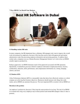 7 ways hrms can benefit your business
