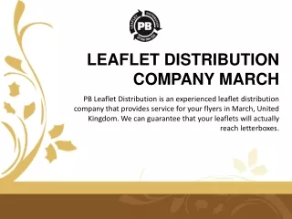 Leaflet Distribution Company March