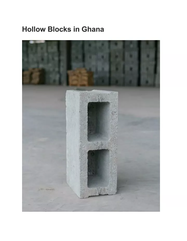 hollow blocks in ghana