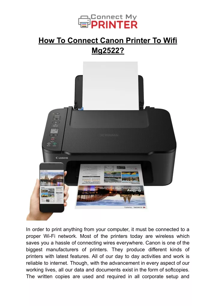 PPT - How To Connect Canon Printer To Wifi Mg2522 PowerPoint ...