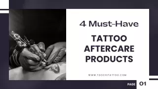 4 Must-Have Tattoo Aftercare Products