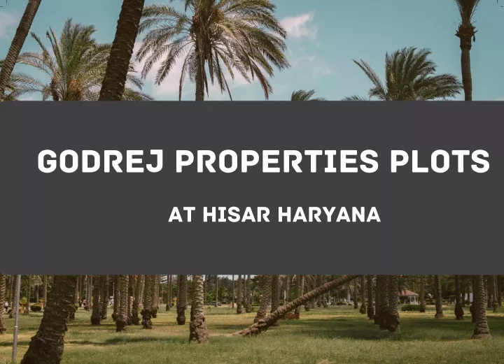 godrej properties plots