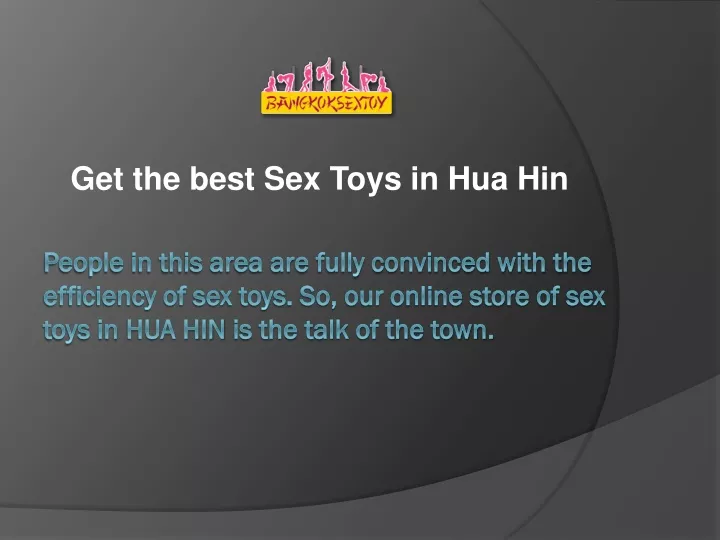 get the best sex toys in hua hin
