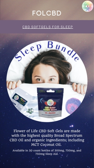 Sleep Relaxful With Cbd Softgels By Folcbd
