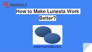 How to make lunesta work better | know more