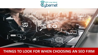 things to look for when choosing an seo firm