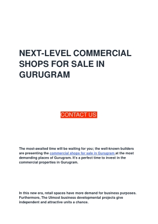 NEXT-LEVEL COMMERCIAL SHOPS FOR SALE IN GURUGRAM (1)