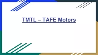 TMTL | TAFE Motors and Tractors Limited | Eicher Tractors | Eicher Silent Genset