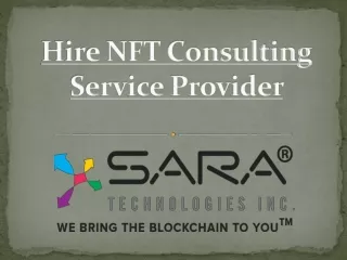 Hire NFT Consulting Service Provider