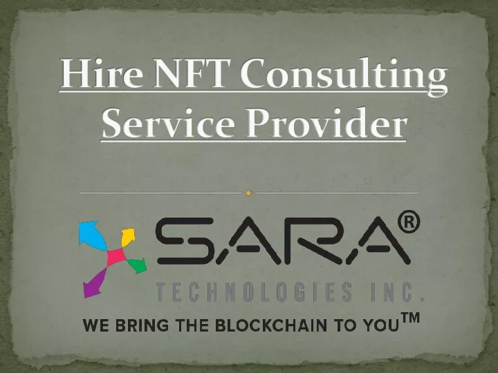hire nft consulting service provider