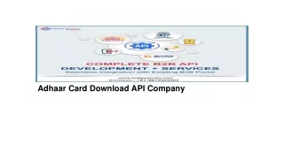 adhaar card download api company