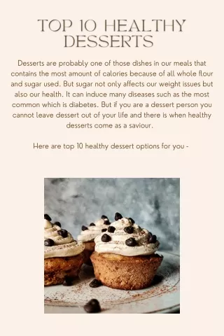 desserts are probably one of those dishes
