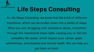 Rehabilitation center near me for alcohol - Life Steps Consulting