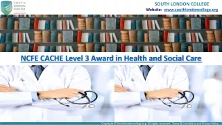 Level 3 Award in Health and Social Care - SLC