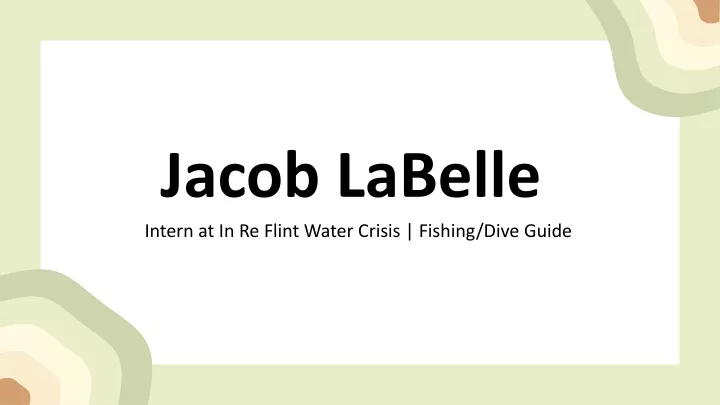 jacob labelle intern at in re flint water crisis