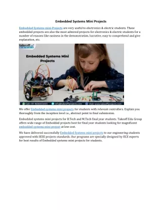 embedded systems mini projects
