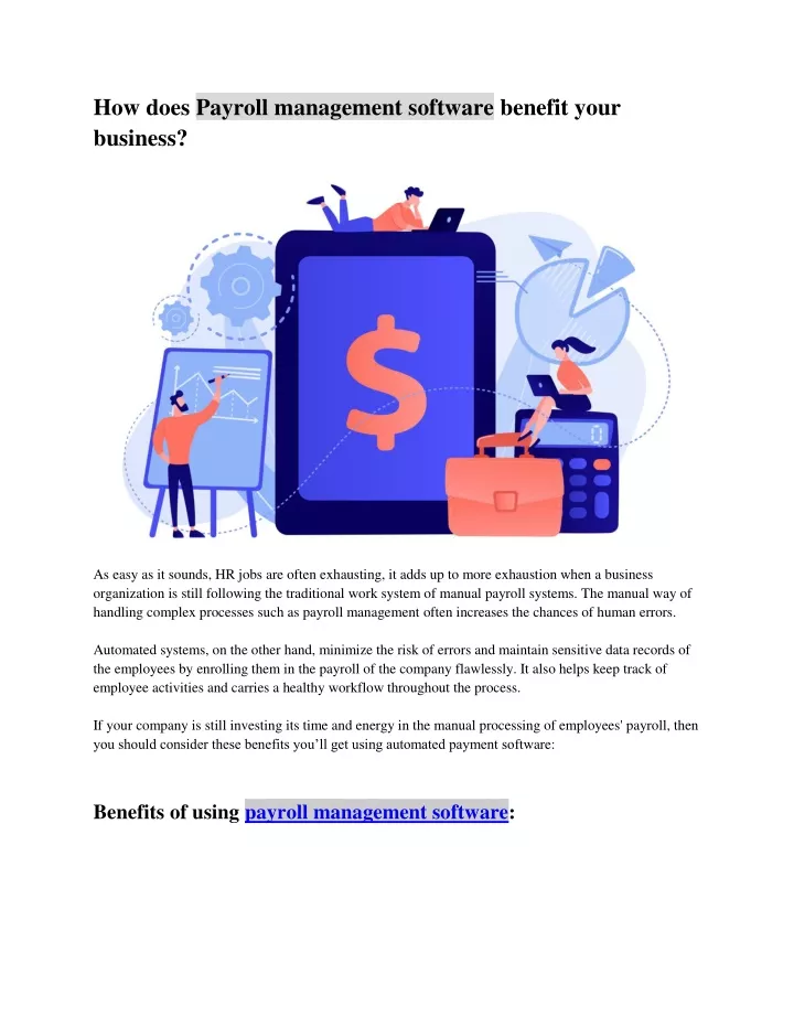 how does payroll management software benefit your