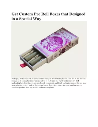 get custom pre roll boxes that designed