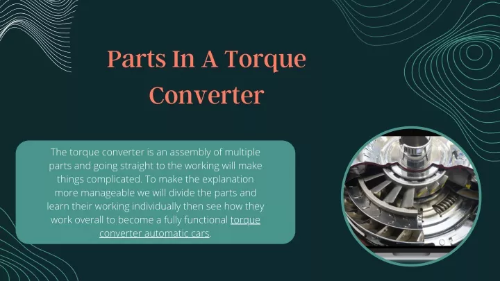 parts in a torque converter