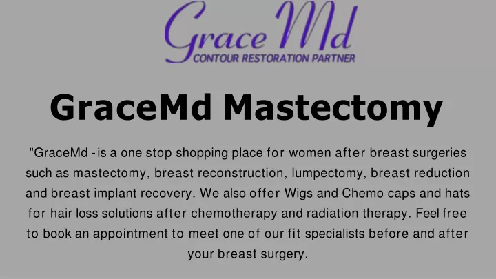 gracemd mastectomy