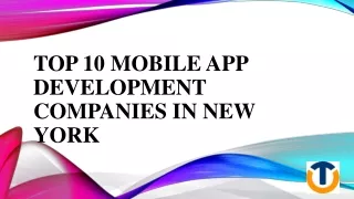 Top 10 Mobile App Development Companies in New