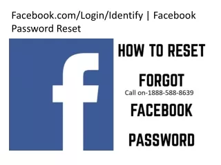 facebook.com/Login/Identify | Password Reset