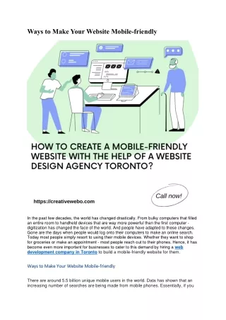 Ways to Make Your Website Mobile