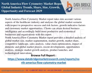 North America Flow Cytometry Market – Industry Trends and Forecast to 2029