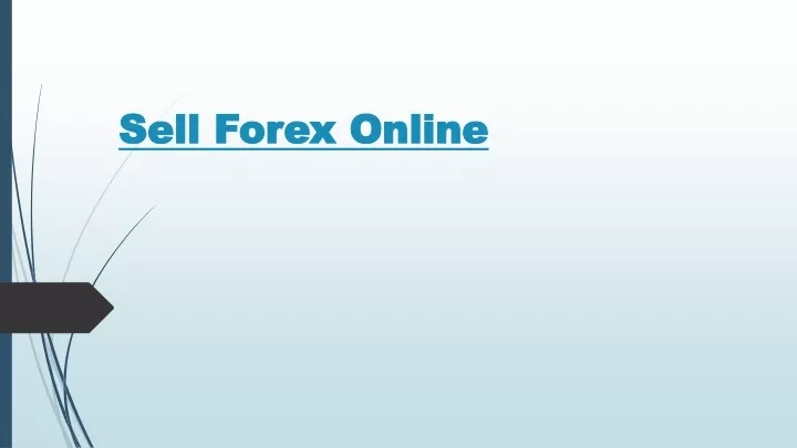 sell forex online