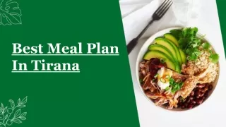 Best Meal Plan in Tirana