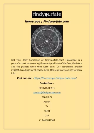 horoscope findyourfate com