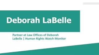 Deborah LaBelle - Hardworking and Dedicated Professional
